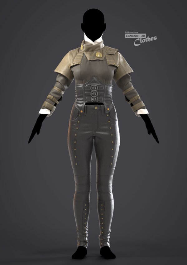 Exploring the Women Leather Set - 102 in Marvelous Designer and Clo3D - Image 2