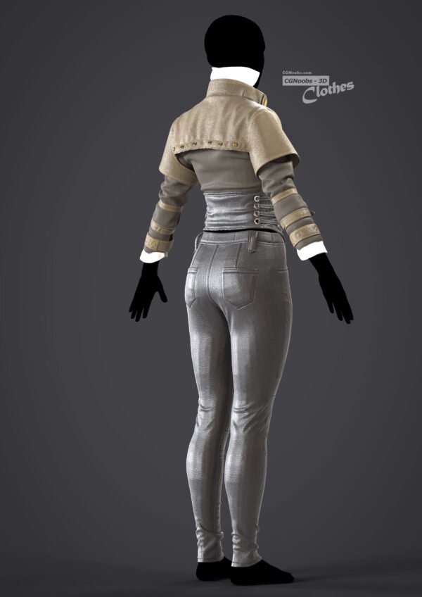 Exploring the Women Leather Set - 102 in Marvelous Designer and Clo3D - Image 3