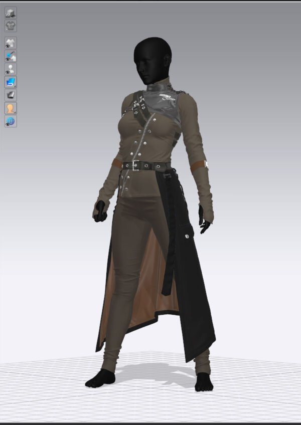 Female Assassin Costume - 64 Marvelous Designer and Clo3D - Image 2