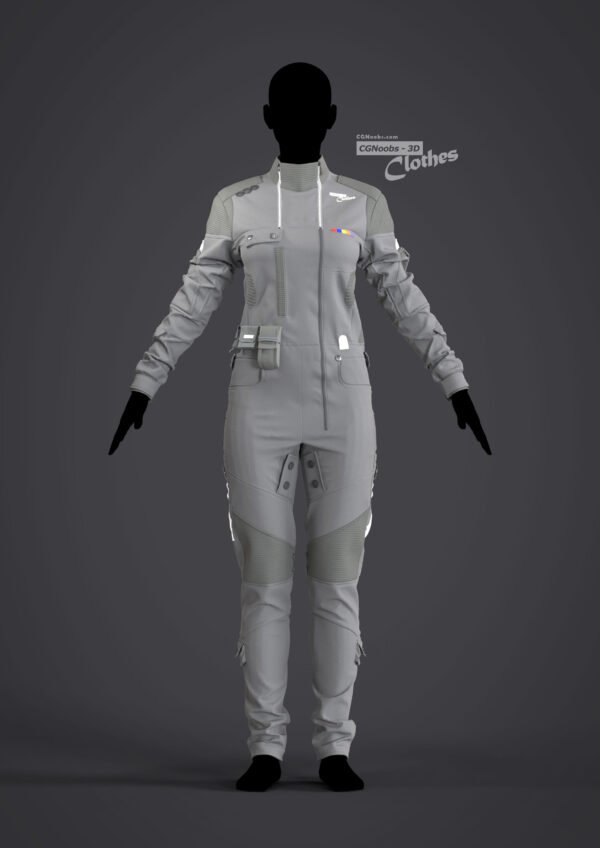 Female Genesis 8 Space Suit 01 - 79 Marvelous Designer and Clo3D - Image 2