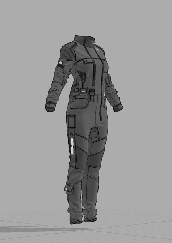 Female Genesis 8 Space Suit 01 - 79 Marvelous Designer and Clo3D - Image 4