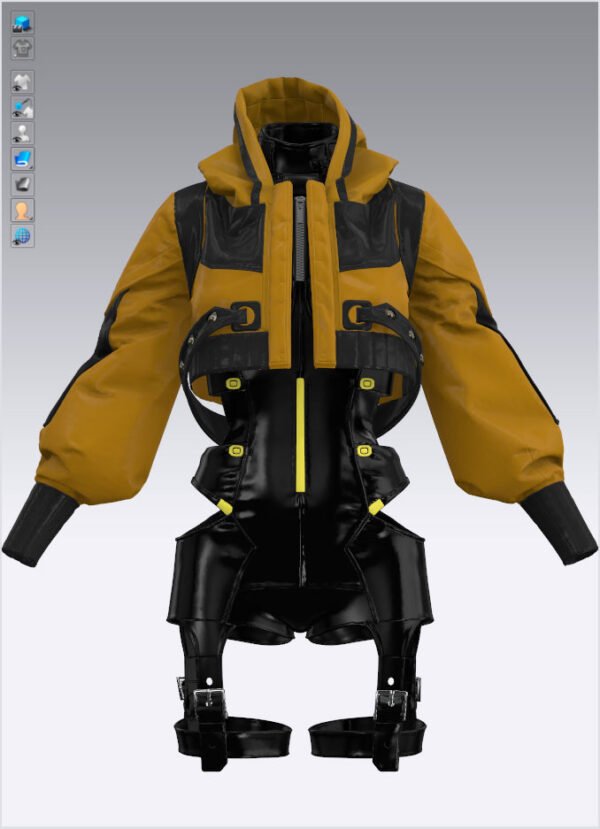 Female 8 Futuristic Outfit - 106 Marvelous Designer and Clo3D - Image 10