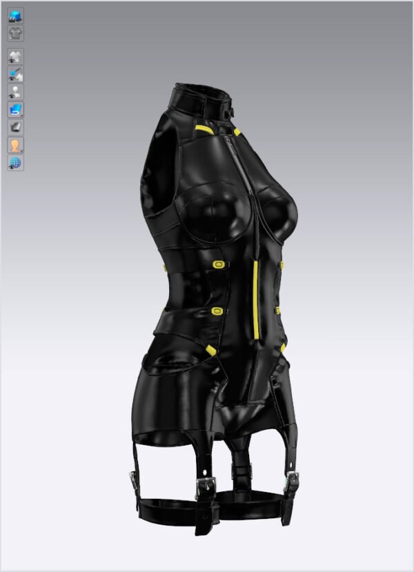 Female 8 Futuristic Outfit - 106 Marvelous Designer and Clo3D - Image 12