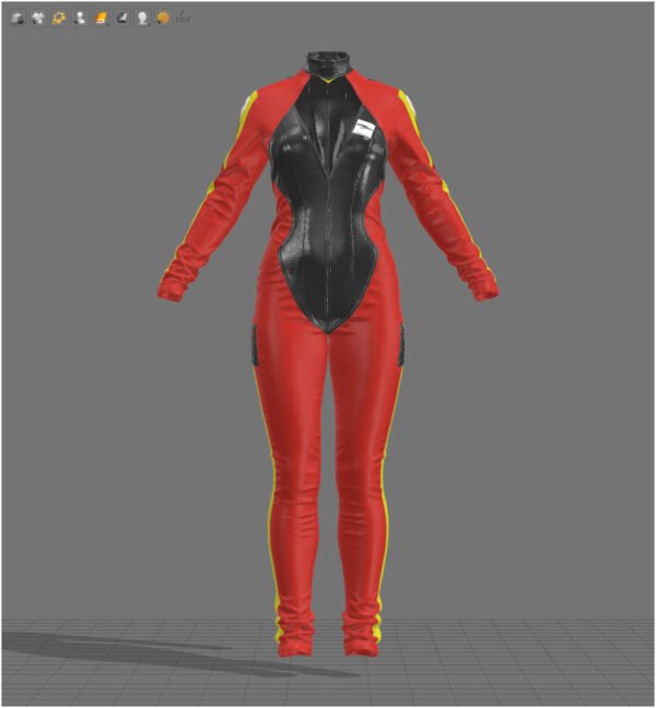 Female Racing Outfit - 113 Marvelous Designer and Clo3D - Image 2