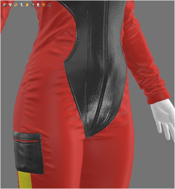 Female Racing Outfit - 113 Marvelous Designer and Clo3D - Image 12