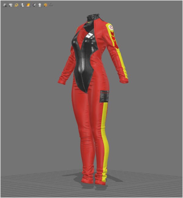 Female Racing Outfit - 113 Marvelous Designer and Clo3D - Image 3