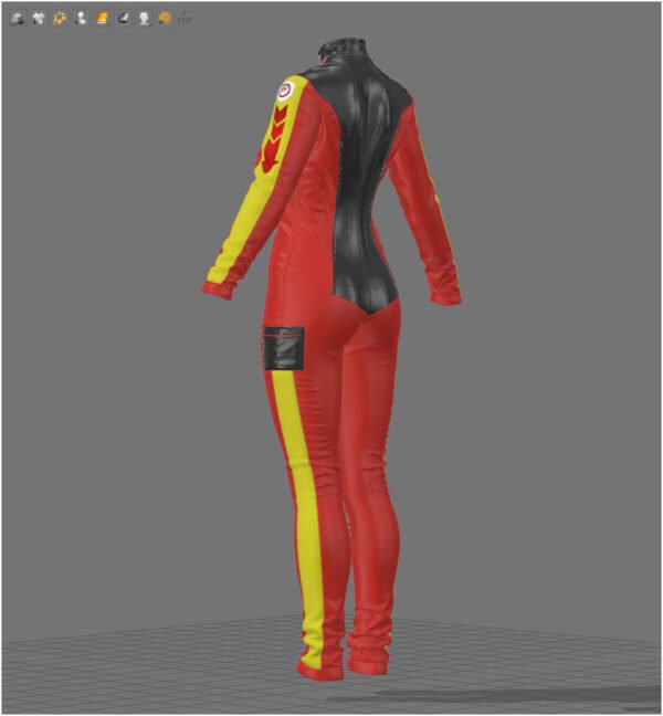 Female Racing Outfit - 113 Marvelous Designer and Clo3D - Image 5
