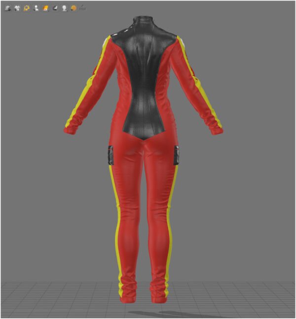 Female Racing Outfit - 113 Marvelous Designer and Clo3D - Image 6