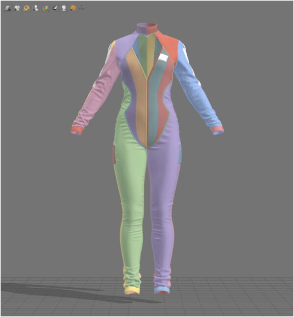 Female Racing Outfit - 113 Marvelous Designer and Clo3D - Image 7