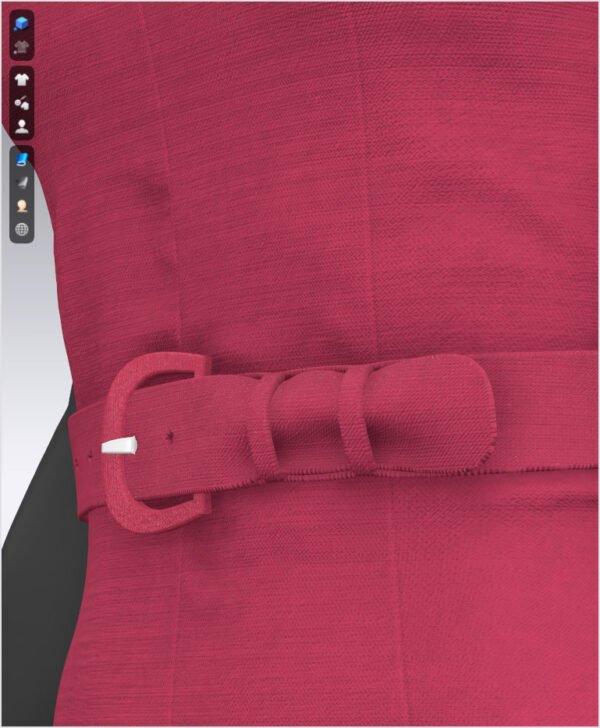 Women Red Dress - 115 Marvelous Designer and Clo3D - Image 6
